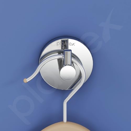 Image of Plantex Smero Pure Brass Made Hooks for Hanging Clothes and Towel in Bathroom /Robe Hook /Hanger for Living Room - Circle (Chrome)