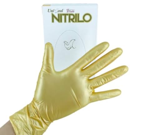 Guantes de nitrilo amarillo 8 Imagen adicional