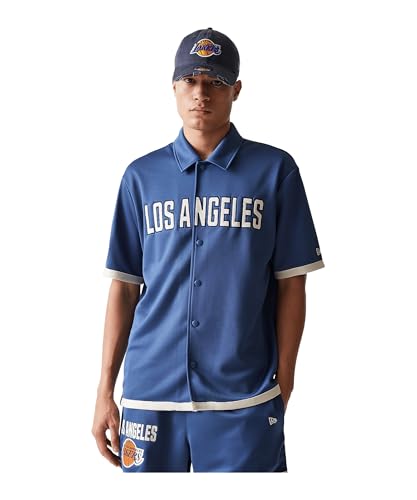 New Era Snap Button Shirt - Warum UP Los Angeles Lakers - L