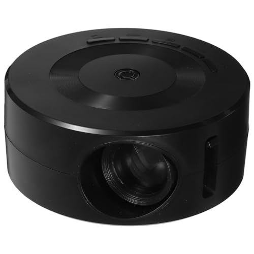 UTHCLO Kleiner Projektor Tragbar 1080P Heimkino Kinderprojektor Smartphone Spiegelung Kabelgebunden ABS Kunststoff Integrierter Lautsprecher LED Licht