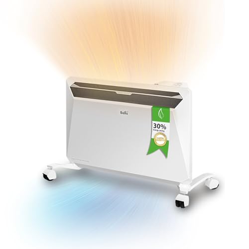 Ballu Rapid Convettore Termoconvettore con 2200 W, bianco – Risparmio fino al 30% di energia grazie all'esclusiva tecnologia Inverter + modulo WiFi, programma settimanale, conforme a ErP