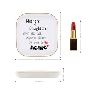 Giftformomfromdaughtermothergiftsfromdaughtermothersdaughtersnevertrulypartmothersdaybirthdaychristmasthanksgivingringdishjewelrytraygiftformotherdaughter Urban Country Home Decor Gift for mom from daughtermother gifts from daughter mothers daughters never truly part mothers day birthdaychristmasthanksgiving ring dish jewelry tray gift for mother daughter urban country home decor