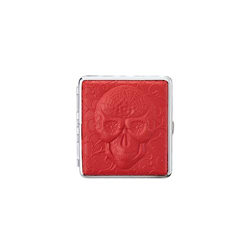 Polyflame - Pitillera, diseño de calavera, color rojo