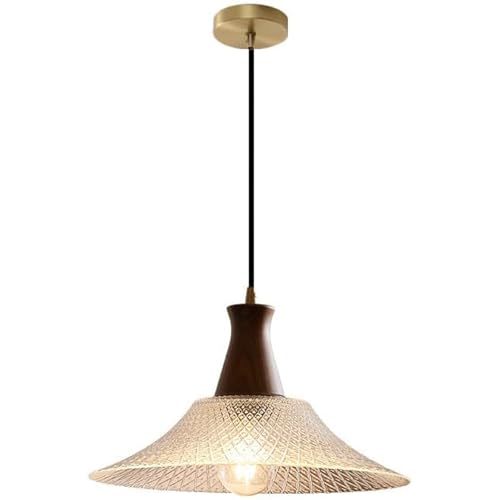 Suspension en verre transparent 13 pouces E27 pour couloir et balcon