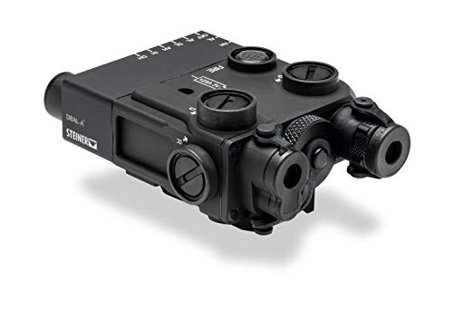 Image of Steiner eOptics DBAL-A3 Dual Beam Aiming Laser Advanced General-Purpose Multi-Function Laser Sight with Visible and IR Beams and Infrared LED Illuminator, Green Laser, Black
