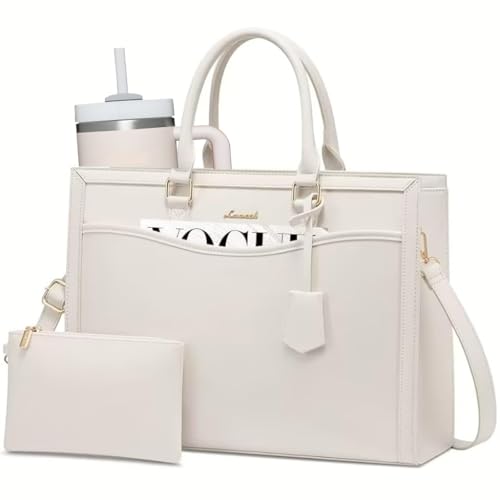 Image of LOVEVOOK Laptop Tote Bag for Women, Office Work Bag Briefcase fit for Laptop, Large Capacity Teacher Bag Handbag