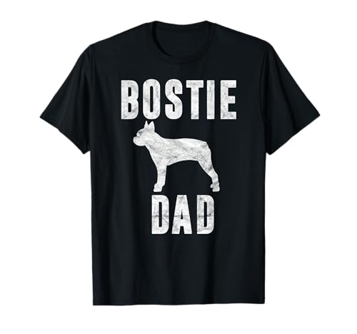 Regalo para papá de Boston Terrier, diseño vintage Camiseta