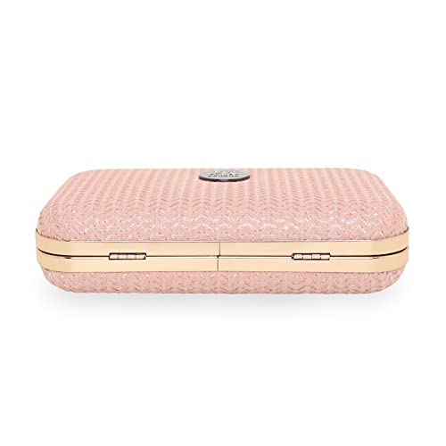 Image of ESBEDA Glitter Shine Oval shape Clutch Solid Pattern For Women | Gift For Women