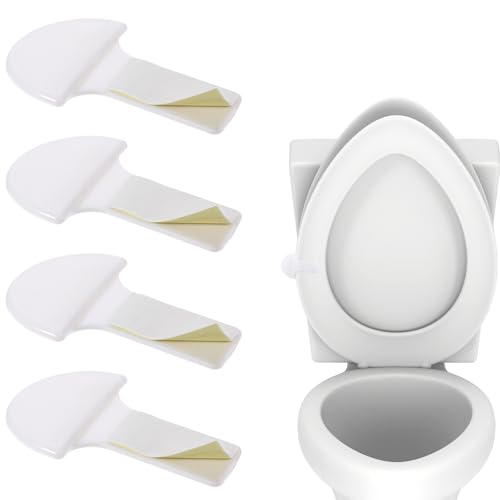 YBEATY 4 Pcs Toilet Seat Lift Handle Toilet Lid Lifter Sticky Seat Handle Lifter Multi-Function Avoid Touching Lift Tools Easy Application for Home Office Hotel Training Accessories
