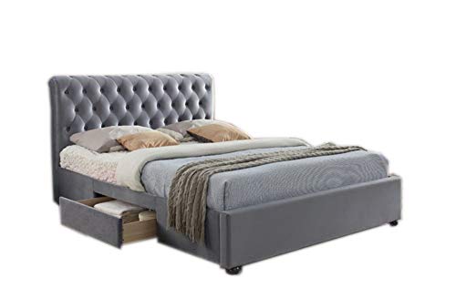 R2R FURNITUREBIRLEA MARLOW UPHOLSTERED QUEEN SIZE BED
