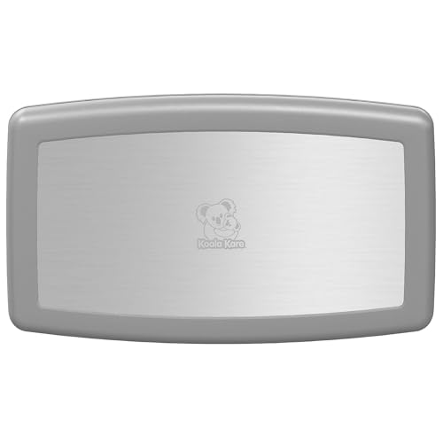 Koala Kare Surface-Mounted Horizontal Baby Changing Station with Stainless Steel Veneer, Model KB300-01SS (Grey)