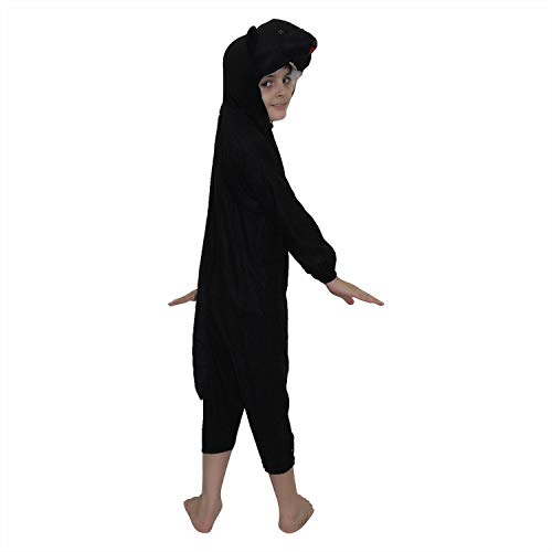 Image of Kaku Fancy Dresses Bear Wild Animal Costume for Kids - Black, 3-4 Years | Animal Fancy Dress for Boys & Girls