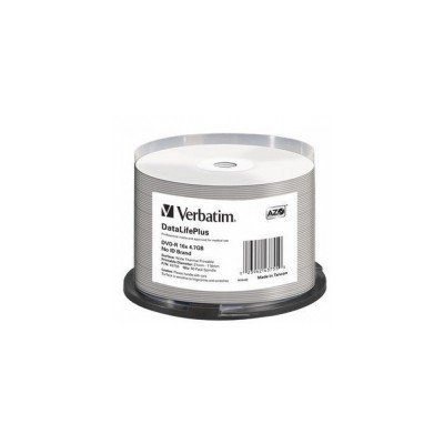 Verbatim DataLifePlus 50 x DVD R 4.7 Go 16x surface imprimable thermique large spindle - vue 5