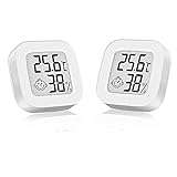 🏢【BREITE ANWENDUNG】 Mini LCD Digital Thermometer Thermohygrometer ist sehr beliebt, weit verbreitet in Wohnzimmer, Gewächshaus, Instrumentenzimmer, Weinkeller, Keller, Lager, Körner, Babyzimmer, Garderobe.