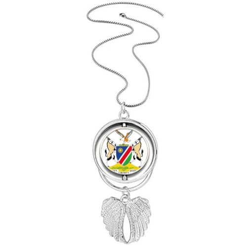 Collier Nabia pendentif ailes d'ange rotatif, le cadeau idéal