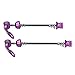Jauarta ZTTO 2pcs Road Mountain Quick Release Skewers Bike Front Rear Skewer Accessory ()