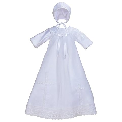 Cinda Baby Long Sleeves Satin Christening Gown Cover