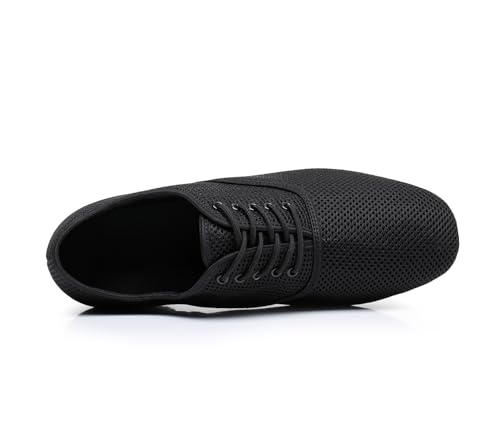 Men's Mesh Dance Shoes Breathable Black Ballroom Dancing Shoes Latin Salsa Social Teaching Practicing Shoes4