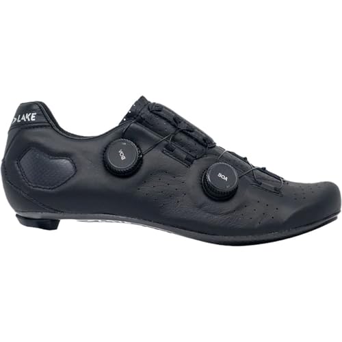 Lake Cx333 Regular Cycling Shoe - Men's Black/Silver, 44.5
