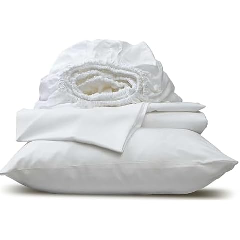 Glarea Microfiber 3 Piece Bed Sheets Set with 1 Pillowcase, 1 Flat Sheet, 1 Fitted Sheet (White, Twin) Cover