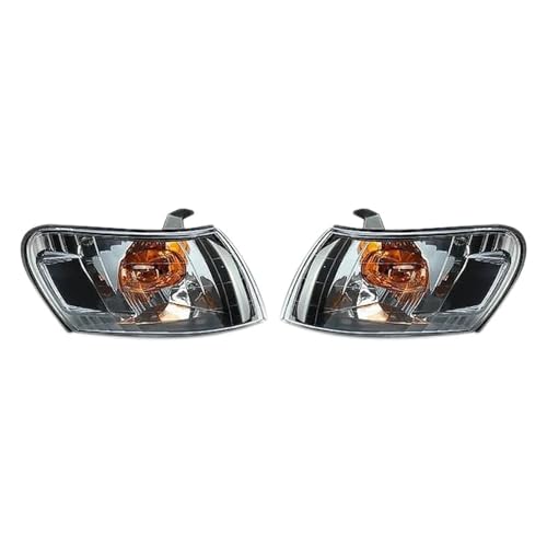 2PCS Car Front Corner Lamp Lights Lens Black for Toyota