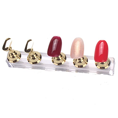 Soporte de uñas acrílico para práctica de arte miniatura 2