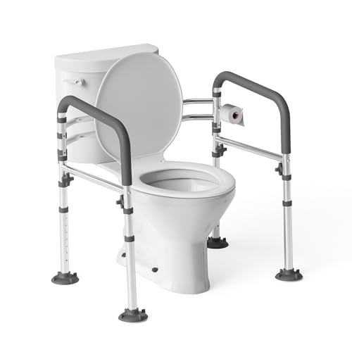 Loyoda Toilet Safety Rails,Height-Adjustable...