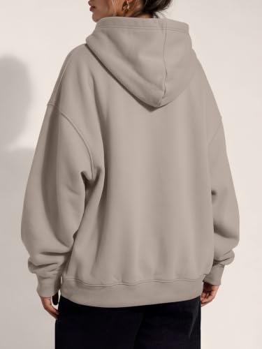 Image of Trendy Queen Women Oversized Hoodies Fall Outfits | Gentle Skin Feel, Aesthetic Drop Shoulder, Large Kangaroo Pocket, Seamless Daily Outfit Match
