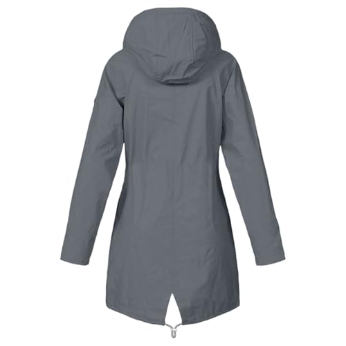 Women Rain Coats Long Jacket With Hood Lightweight Travel Hiking Outdoor Waterproof Windbreaker Jackets With Pocket4