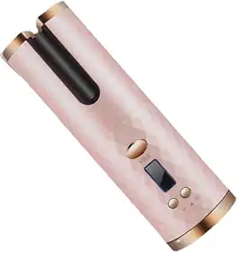 Sem Fio Escova Alisadora Bivolt 5 em 1 - Alisa, Hidrata, Modela, Alinha e Anti-Frizz, Ideal para Cabelos Brasileiros(Rosa(Cachos))