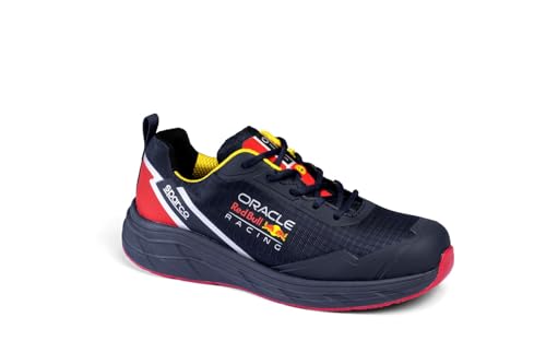 Sparco SBTB0016R0N31043, Zapatos de Seguridad y contra Incendios Unisex Adulto, Navy Blue/Red, 43 EU