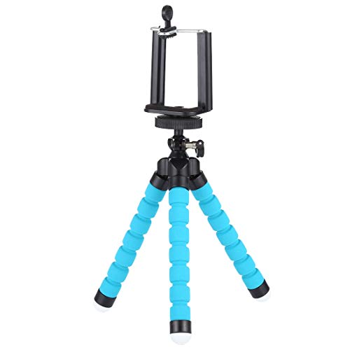 Treppiede Flessibile Snodabile 170mm e Max 1kg Adatto per Fotocamera Videocamera DSLR Smartphone Trepiede Cavalletto Treppiedi Tripode Trepiedi blu nero