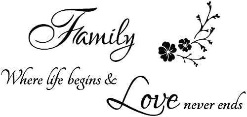 Decaltor Family Removable Art Vinyl Mural Home Room Decor Wall Stickers