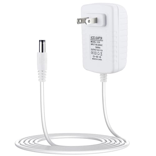 12V 3A Power Cord Replacement for 4moms mamaRoo 4 RockaRoo Baby Swing AC Adapter Charger White