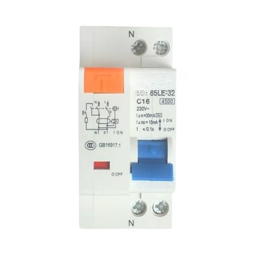 Disjoncteur SSB6532C/D 1P+N 6A pour tableau électrique résidentiel