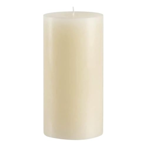 Mister Candle Non Scented Luxury 4 x 8 Pillar Candle Hand Poured Ivory Unscented Candle for Home Decor Premium Wax Smokeless & Dripless 160 Hour Burn Time