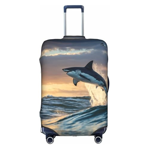 Housse de valise requin bleu pour repérer et protéger votre bagage cabine ou soute