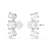 Swarovski Millenia Clip Earrings, Octagon Cut, Clear, Rhodium Finished