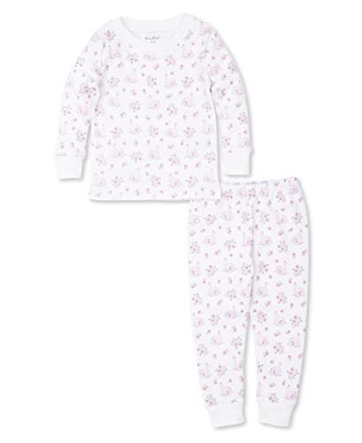 Kissy Kissy Girls Toddler Swan Blossoms Print Long Pajamas Set