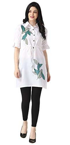 Image of OM SAI LATEST CREATION Designer Slub Cotton Fully Stitched Anarklai Kurti for Women & Girls on Jeans Palazzo or Skirt (Plus Size Upto 2XL)-(Grey)