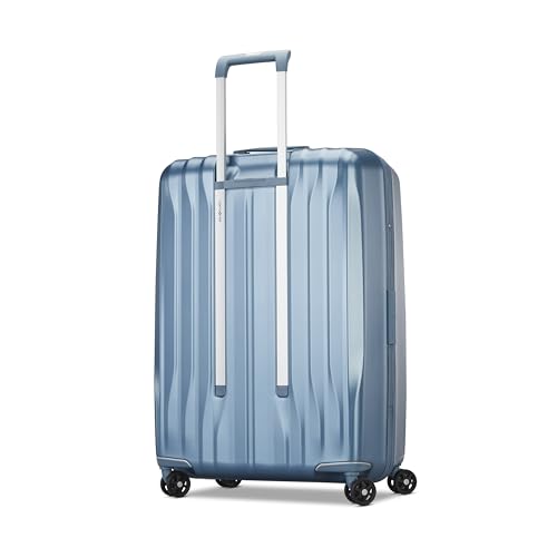 Image of Samsonite UpLIFT Large Checked Hardside Luggage with Spinner Wheels - Airline-Approved, TSA Lock, Adjustable Handle System - Polycarbonate Hard Suitcase for Ultra Lightweight Travel - Elemental Blue