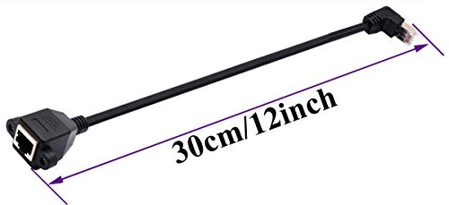 AAOTOKK Cat 6 Ethernet Cavo,90 Gradi Angolo