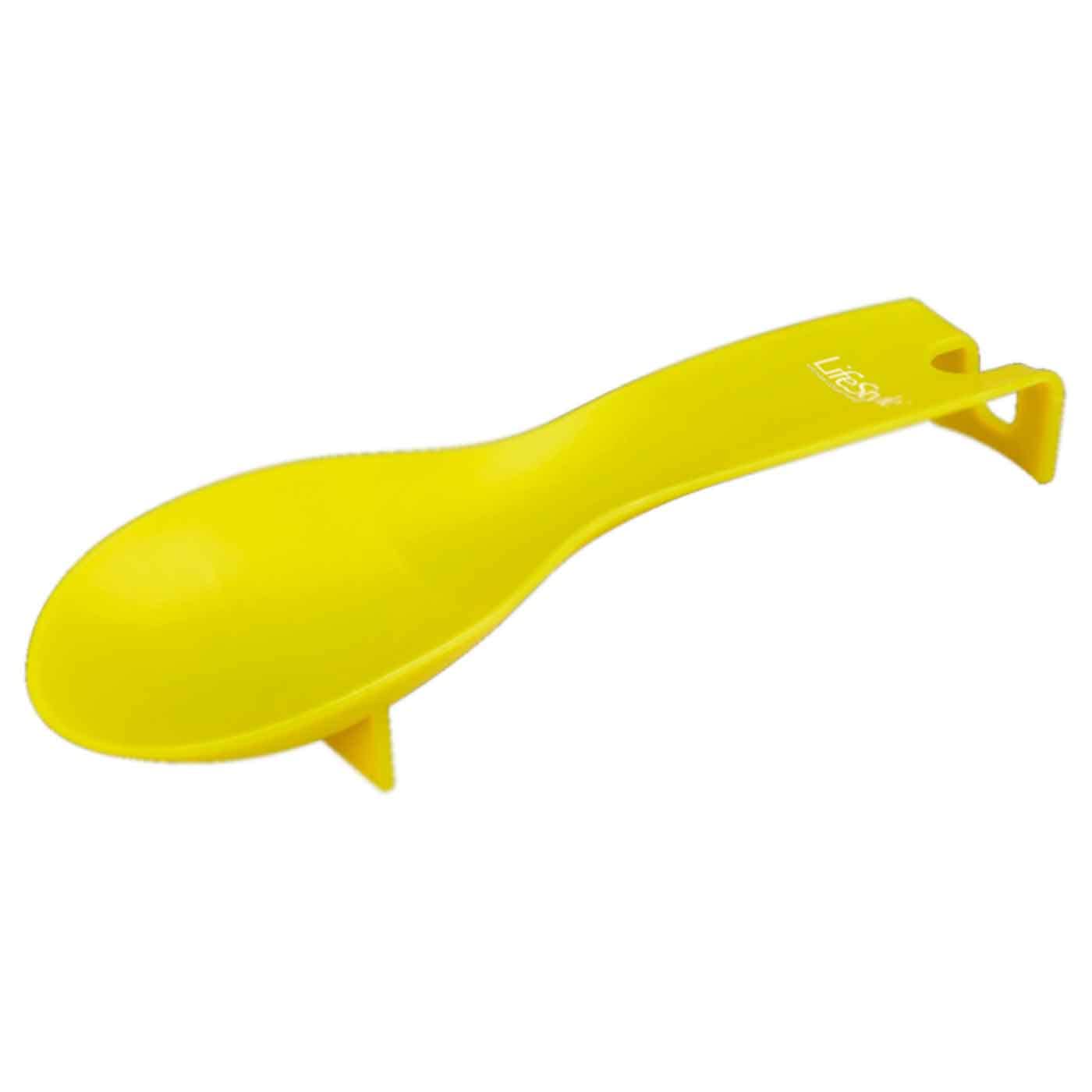 Soporte para cucharón de plástico resistente para la cocina, hogar y trabajo. Utensilios de cocina. 3 x 9 x 25 cm