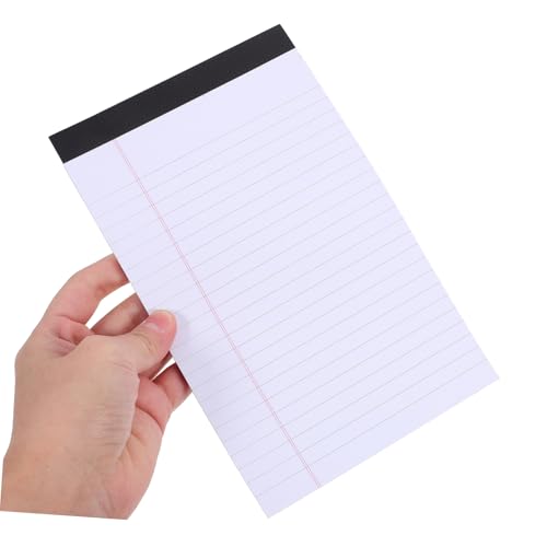 Bloc-notes blanc à lignes larges Angoily pour organiser vos cours et réunions - 3