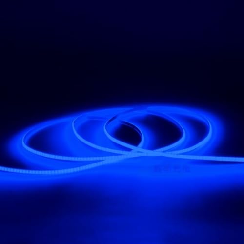 Image of Kumax DC5v RGB LED Strip Lighting,5mm Width 6.6ft /2m Night Light, 576LEDs /M Uniform Glow COB Bendable Tape Light, Cutting Designed Rope Light, Flexible Counter Light for Bedroom, Cabinet (RGB)