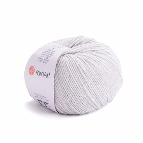 Image of YarnArt Genius Soft Cotton Acrylic Blend Yarn - Amigurumi, Crochet and Knitting -%55 Cotton-45% Acrylic, Craft Yarn for Kids and Adults Garments, Baby Items and Accessories, 174 yds / 50 g