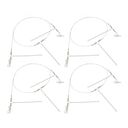 Stainless Steel Fishing Lures Wire, Anti Tangling, High Strength Wire Leaders for Saltwater Tackle Rig Accessory Leaders & Leader Rigging (3 Group)