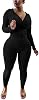 Conjunto de 2 Piezas para Mujer Nimsruc, Tracksuit Bodycon Casual con Pantalón Jogger 2