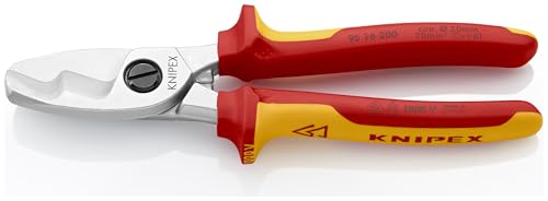 Alicates para cortar cables Knipex 95 16 200 con mangos aislados de 200 mm 3