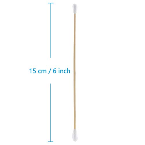 Boosteady 6 Inch Cotton Gun Cleaning Swabs With Bamboo Handle In Storage Case（Choose Your Tip） #TOP3